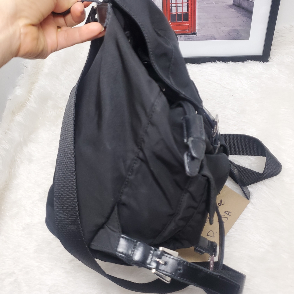 Prada Mini Black Nylon Backpack - image 3